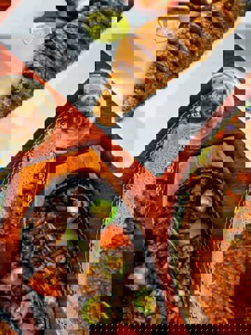 Sample Ethiopian cuisine