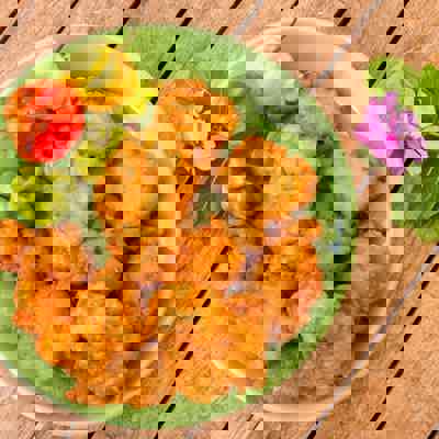 Local street food snacks