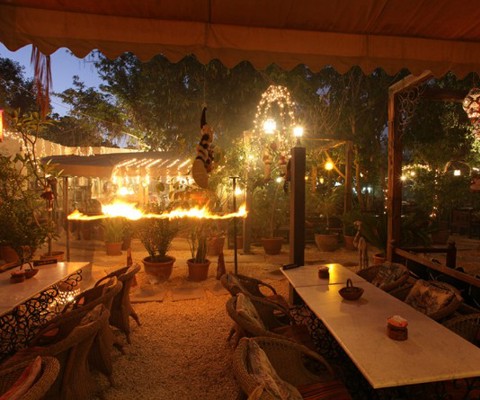 Linger under lanterns at Kargeen Caffe