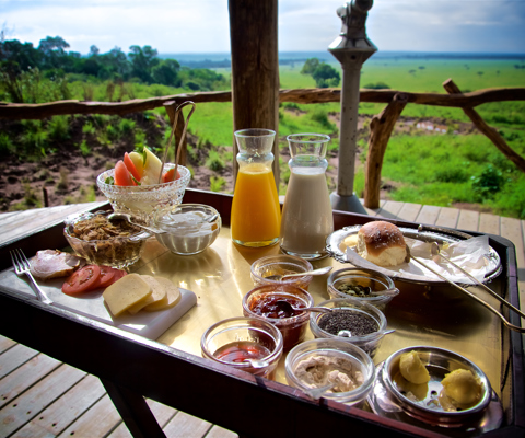 Enjoy breakfast in the bush