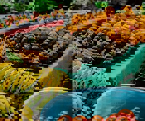 Fresh tropical fruits