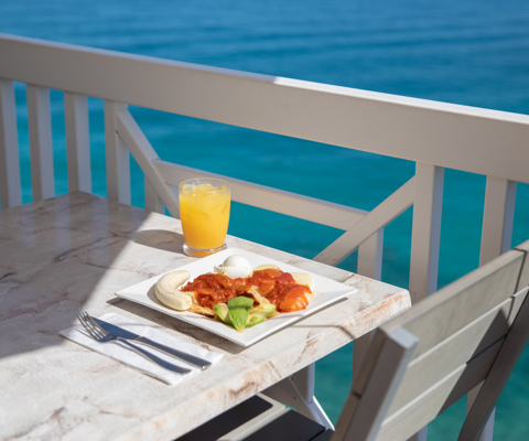 Traditional codfish breakfast