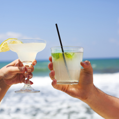 Beach clubs & sunset cocktails