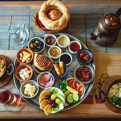 Breakfast feasts in a Turkish ‘kahvaltı salonu’
