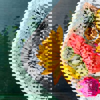 Fresh tropical fruit platters