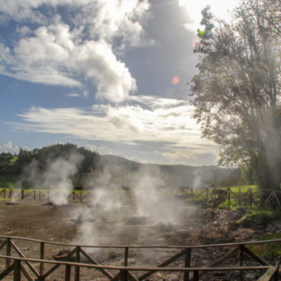 Experience a meal cooked by a volcano