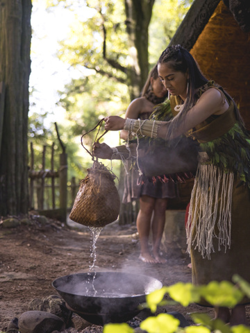 A traditional Hāngi feast in Rotorua