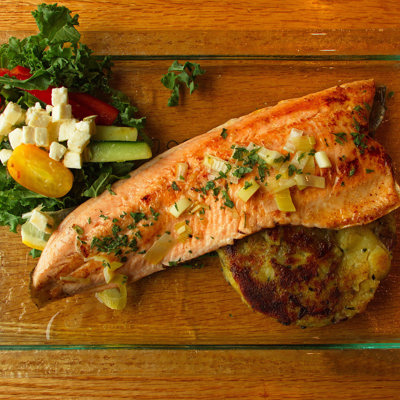 Arctic char and trout dishes