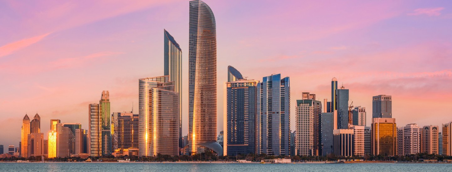 Abu Dhabi Skyline At Sunset Gettyimages 2221433621 Ss2