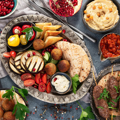 Meze in a traditional meyhane