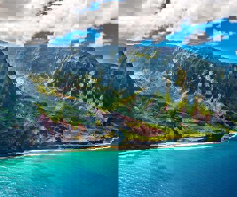 Volcanoes, reefs, and island legends