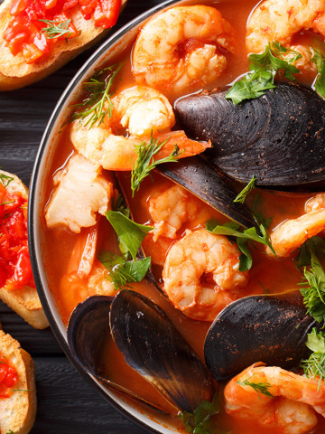 Seafood and bouillabaisse in Provence