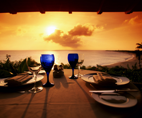 Sunset dining on Virgin Gorda