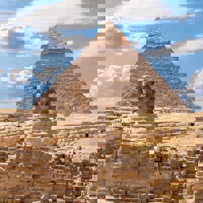 Stand Before the Pyramids of Giza