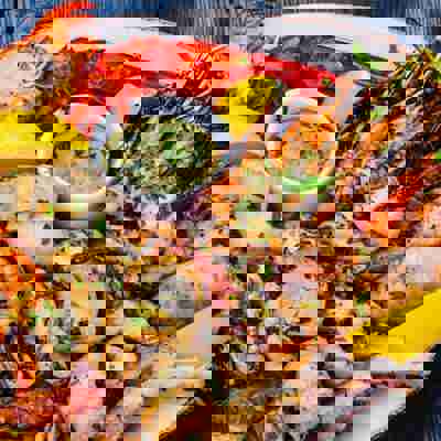 Grilled fish and seafood