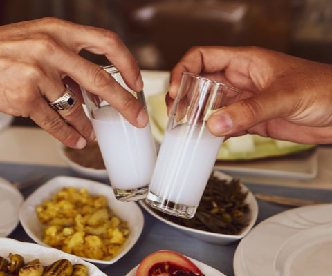 Meze in a traditional meyhane